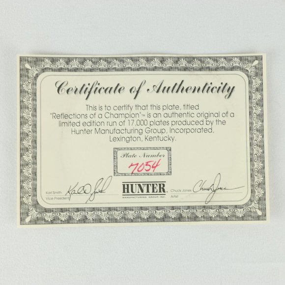 Alan Kulwicki Motorsport Collector Plate Series by Chuck Jones - Picture 5 of 5